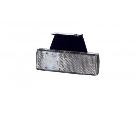 LD 454L Габаритно-контурный фонарь HOR 41 3 LED с отражателем с кронштейном белый левый 2функции: позиционный перед/светоотражатель 5455 LD 454L Габаритно-контурный фонарь HOR 41 3 LED с отражателем с кронштейном белый левый 2функции: позиционный перед/светоотражатель 5455